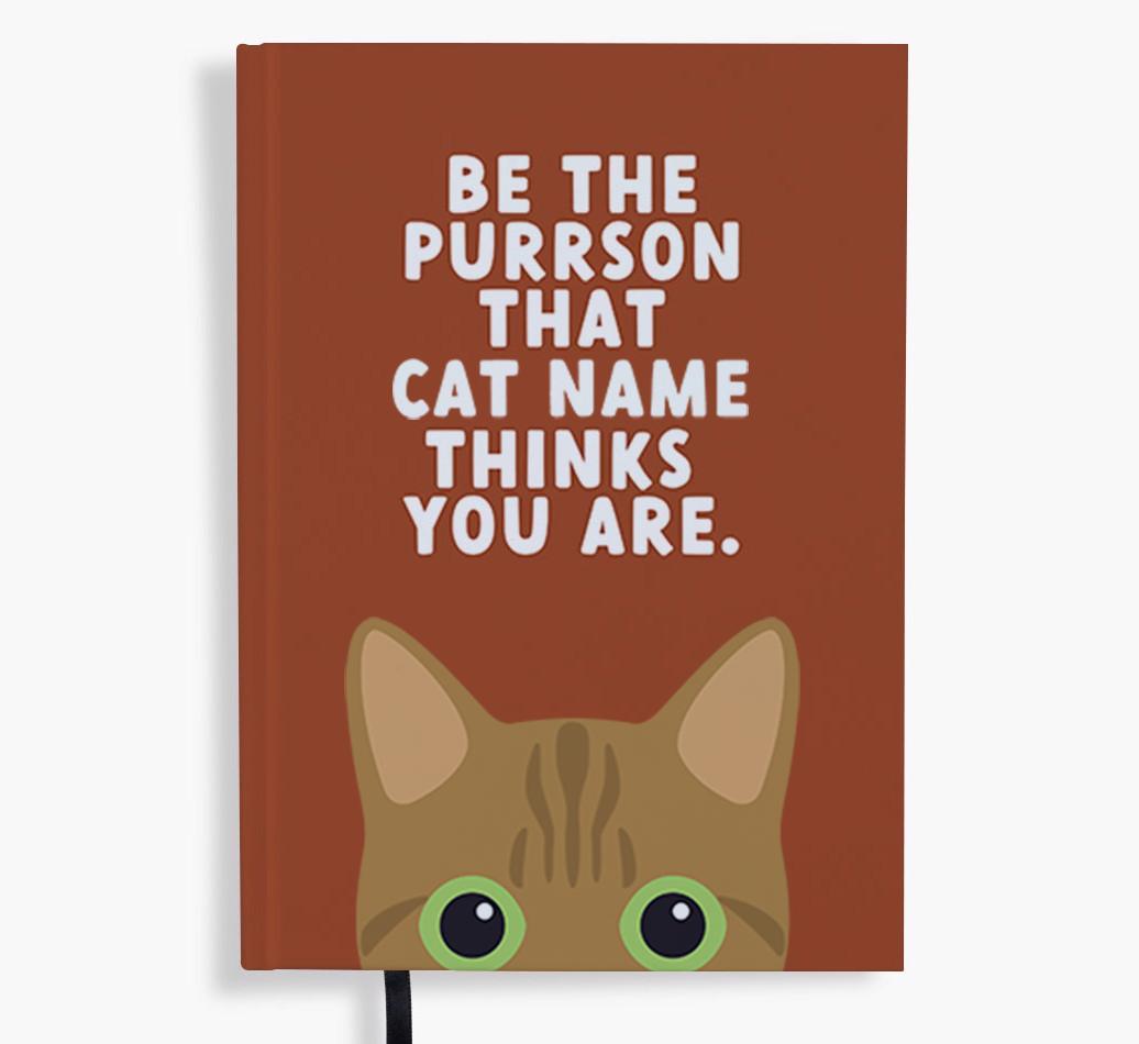 Be The Purrson: Personalized {breedFullName} Notebook