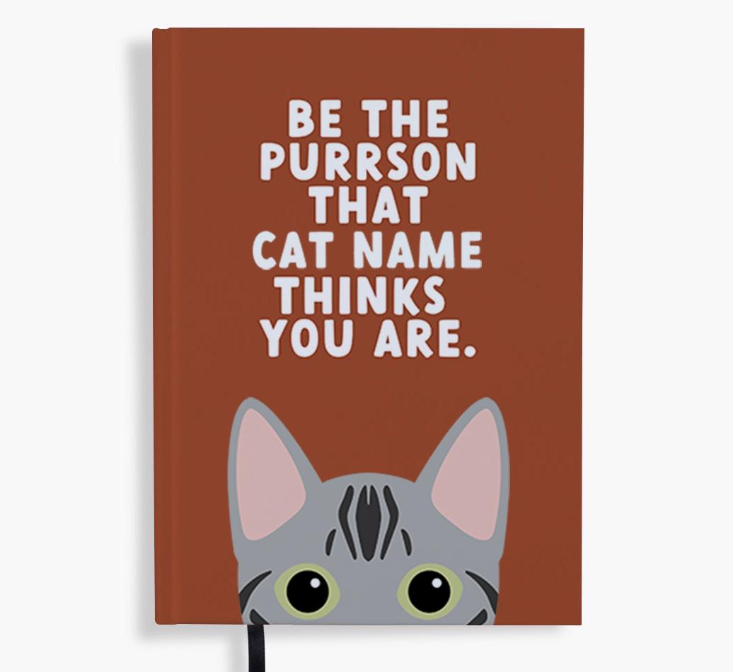 Be The Purrson: Personalized {breedFullName} Notebook