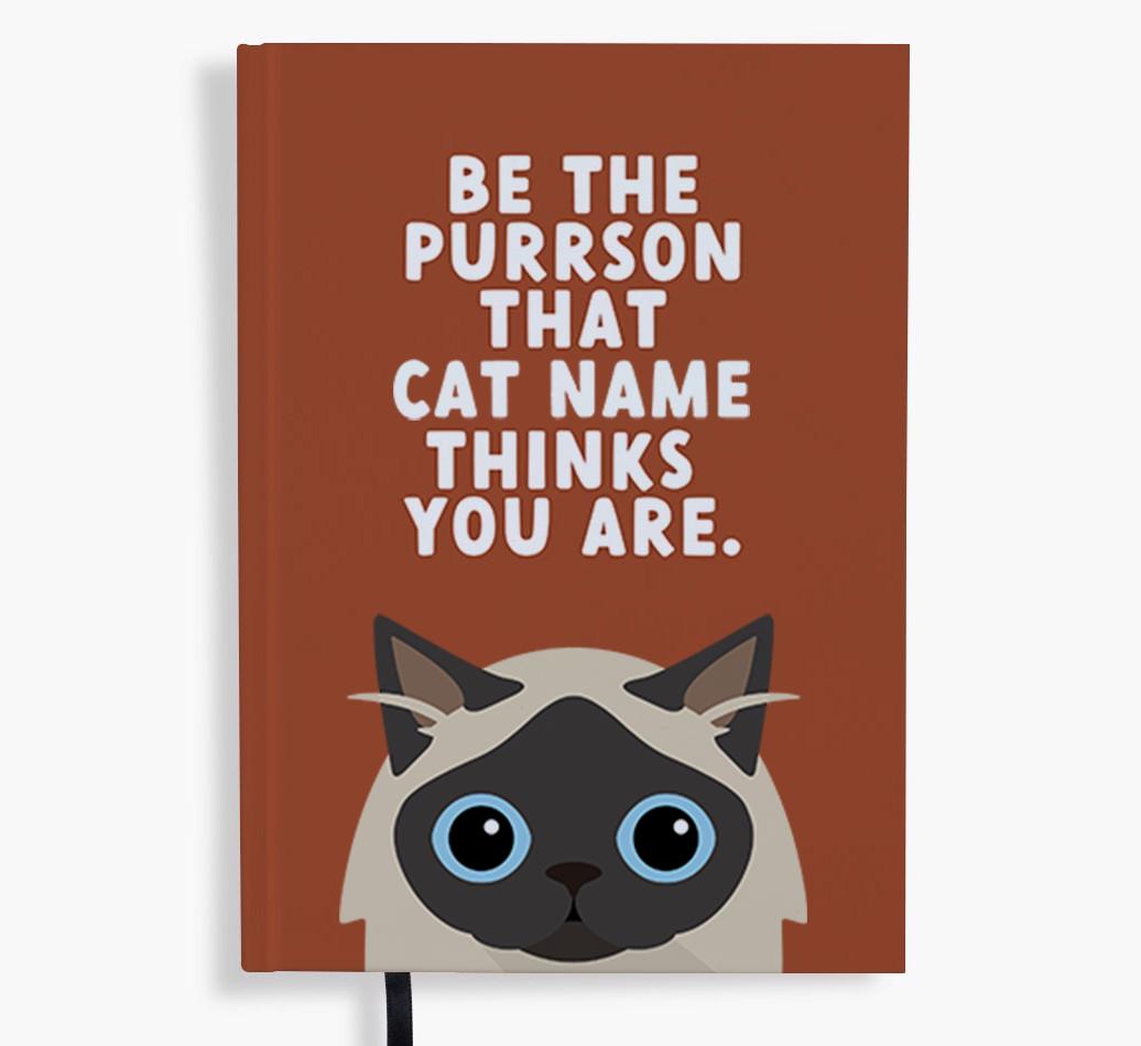 Be The Purrson: Personalized {breedFullName} Notebook