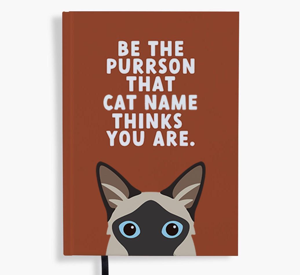 Be The Purrson: Personalized {breedFullName} Notebook