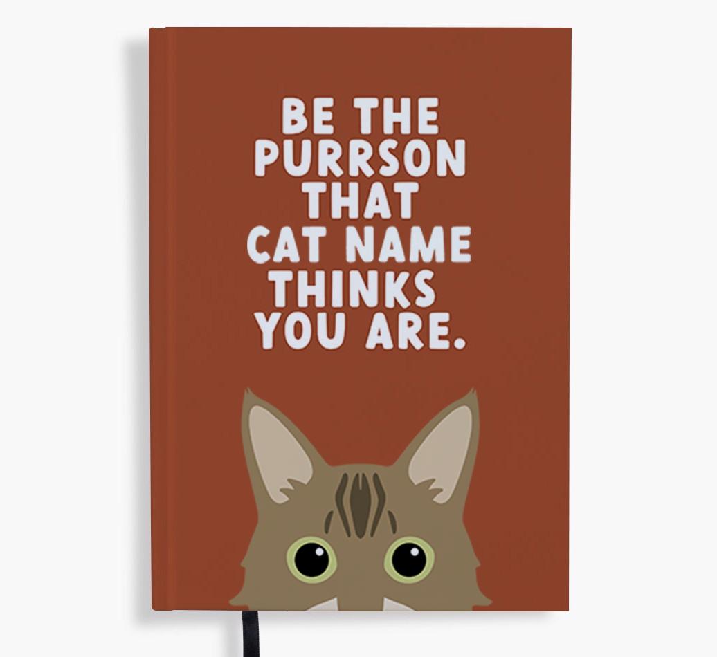 Be The Purrson: Personalized {breedFullName} Notebook