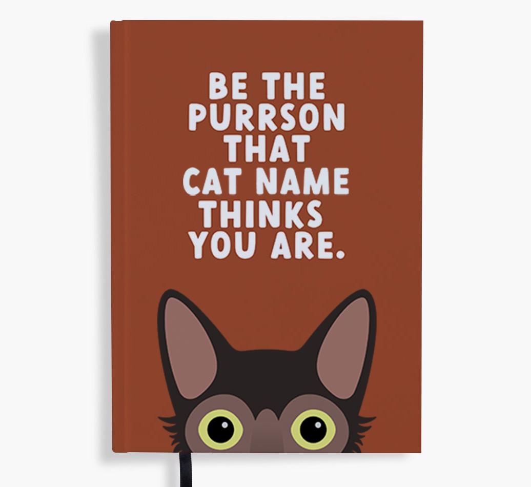 Be The Purrson: Personalized {breedFullName} Notebook