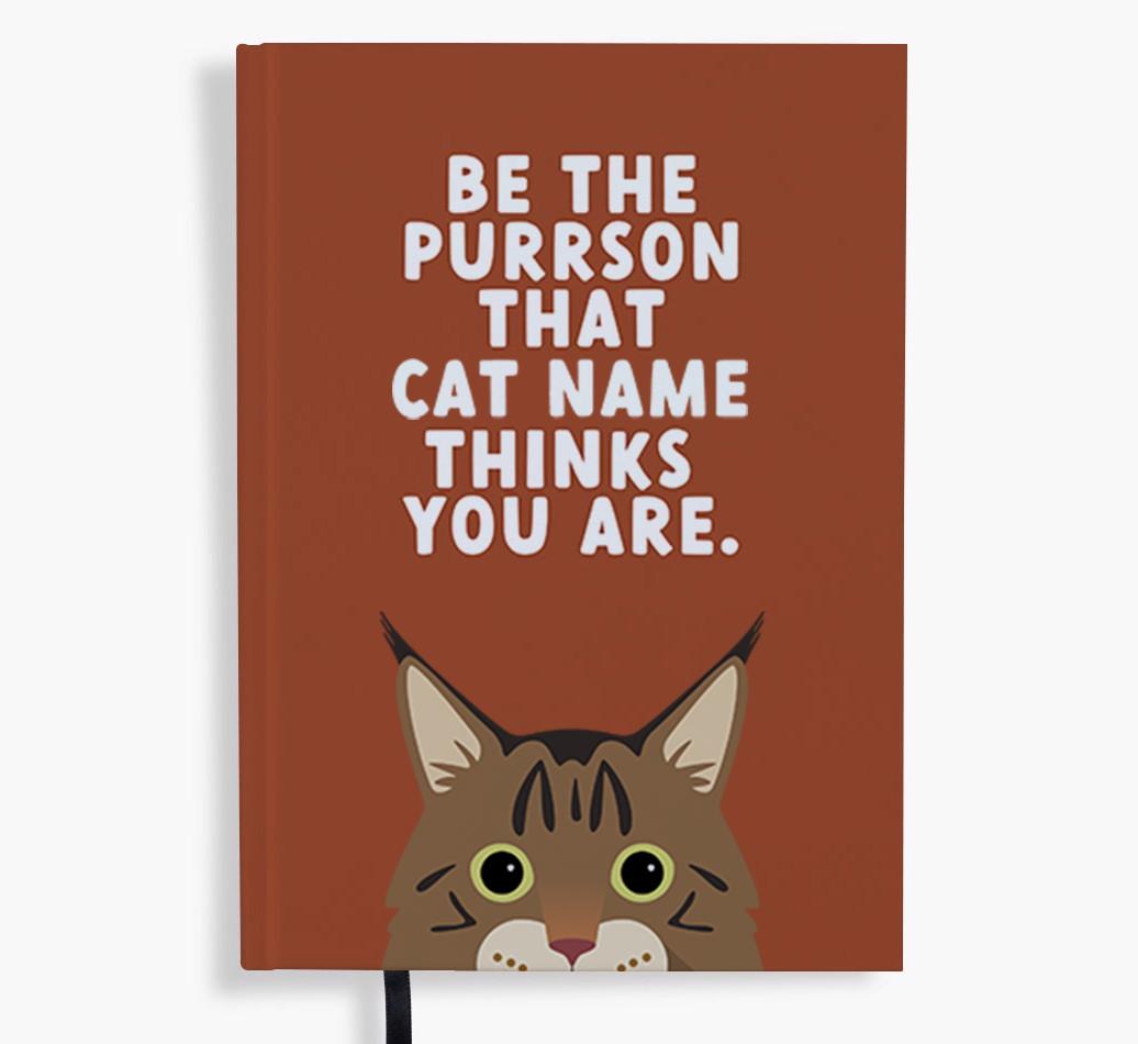 Be The Purrson: Personalized {breedFullName} Notebook