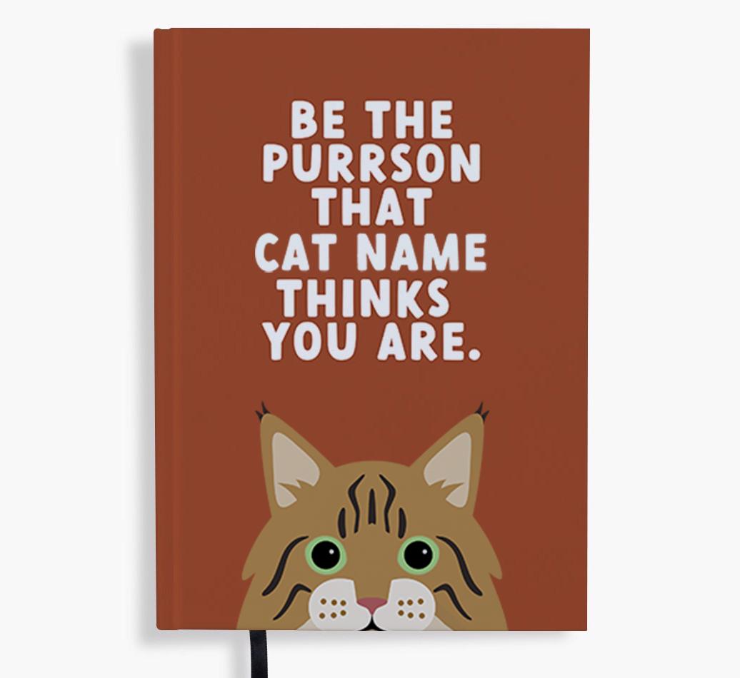 Be The Purrson: Personalized {breedFullName} Notebook
