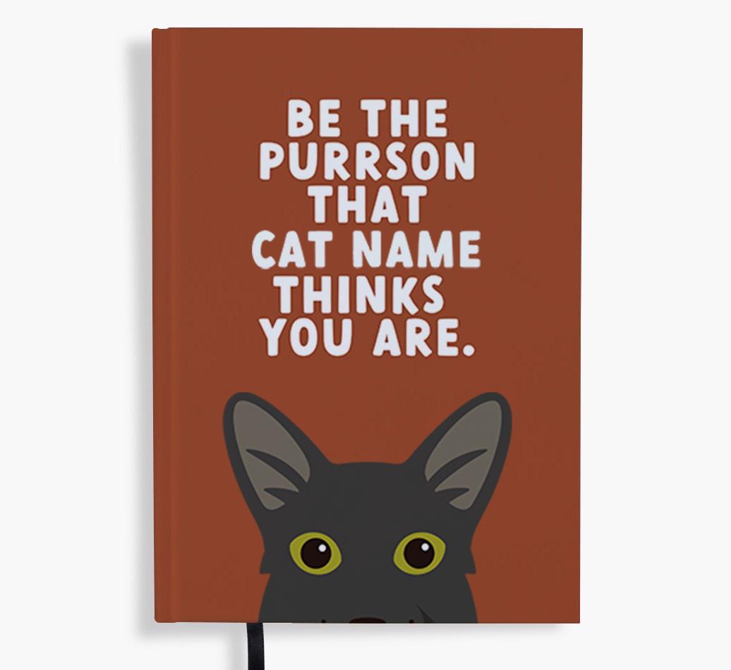 Be The Purrson: Personalized {breedFullName} Notebook