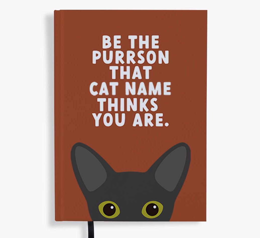 Be The Purrson: Personalized {breedFullName} Notebook