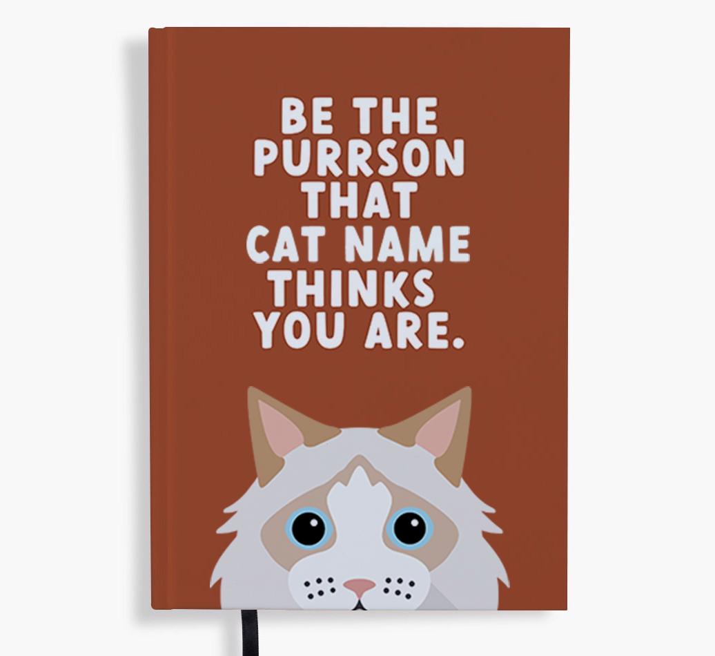 Be The Purrson: Personalized {breedFullName} Notebook
