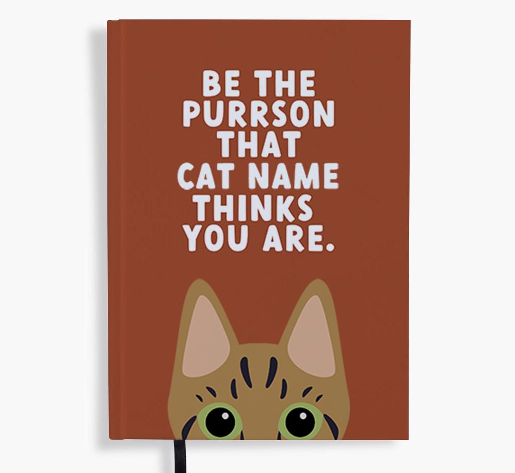 Be The Purrson: Personalized {breedFullName} Notebook