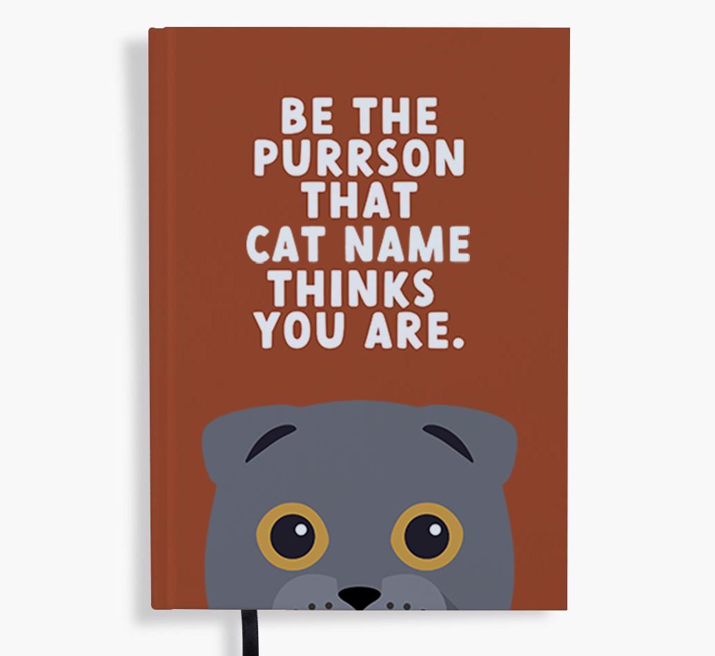 Be The Purrson: Personalized {breedFullName} Notebook