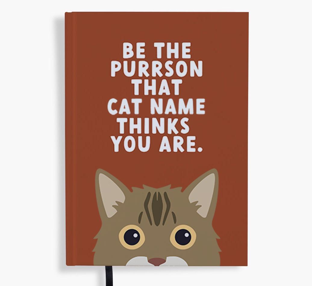 Be The Purrson: Personalized {breedFullName} Notebook