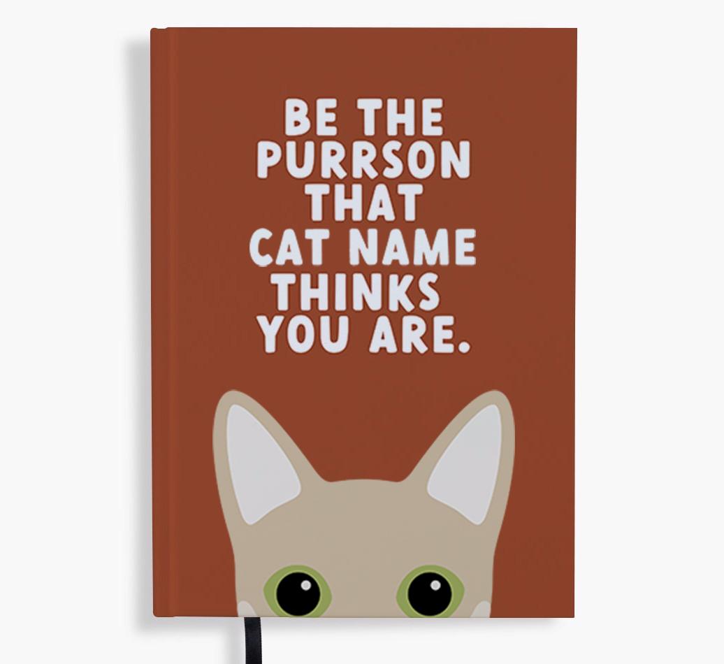 Be The Purrson: Personalized {breedFullName} Notebook