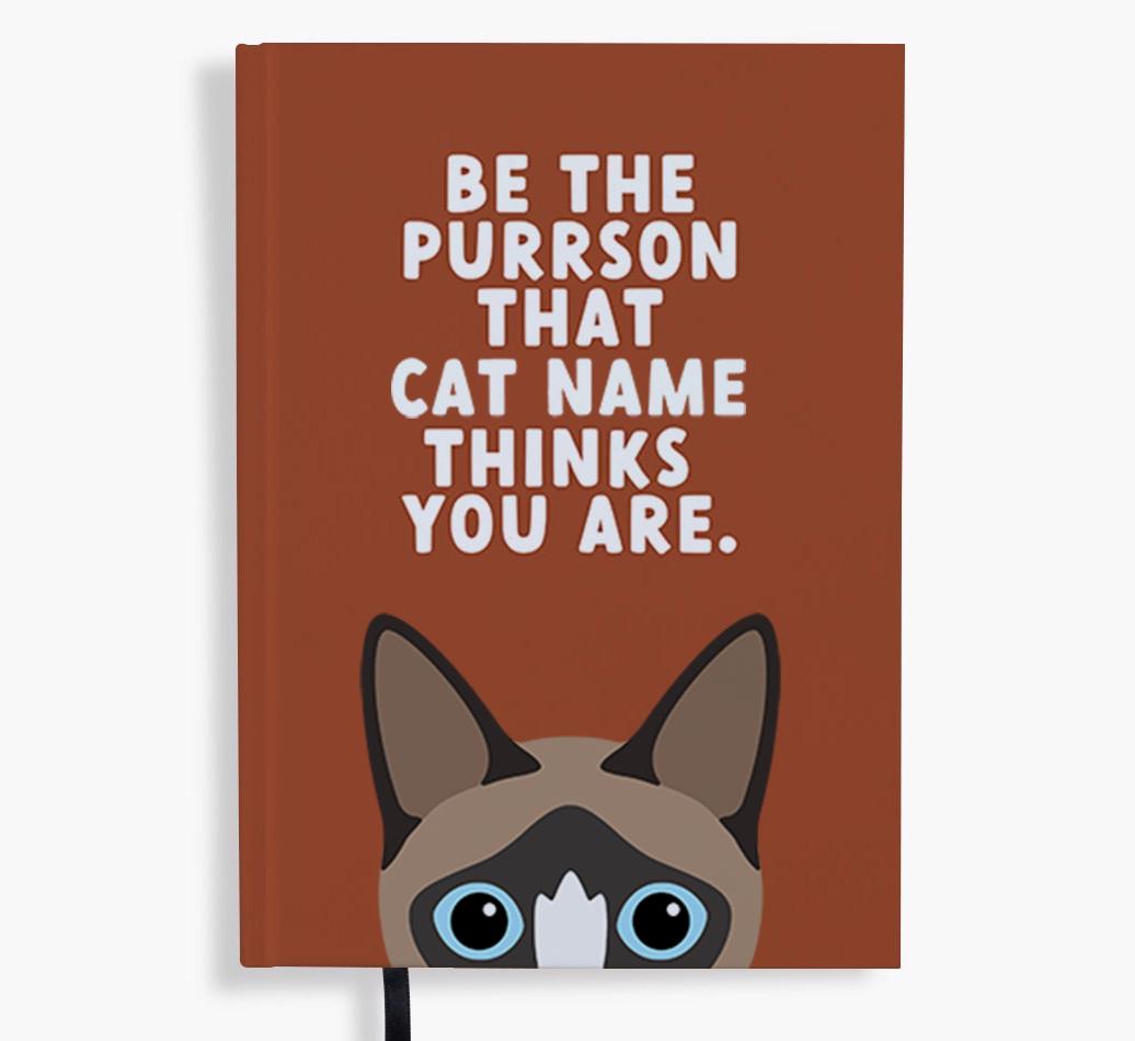Be The Purrson: Personalized {breedFullName} Notebook