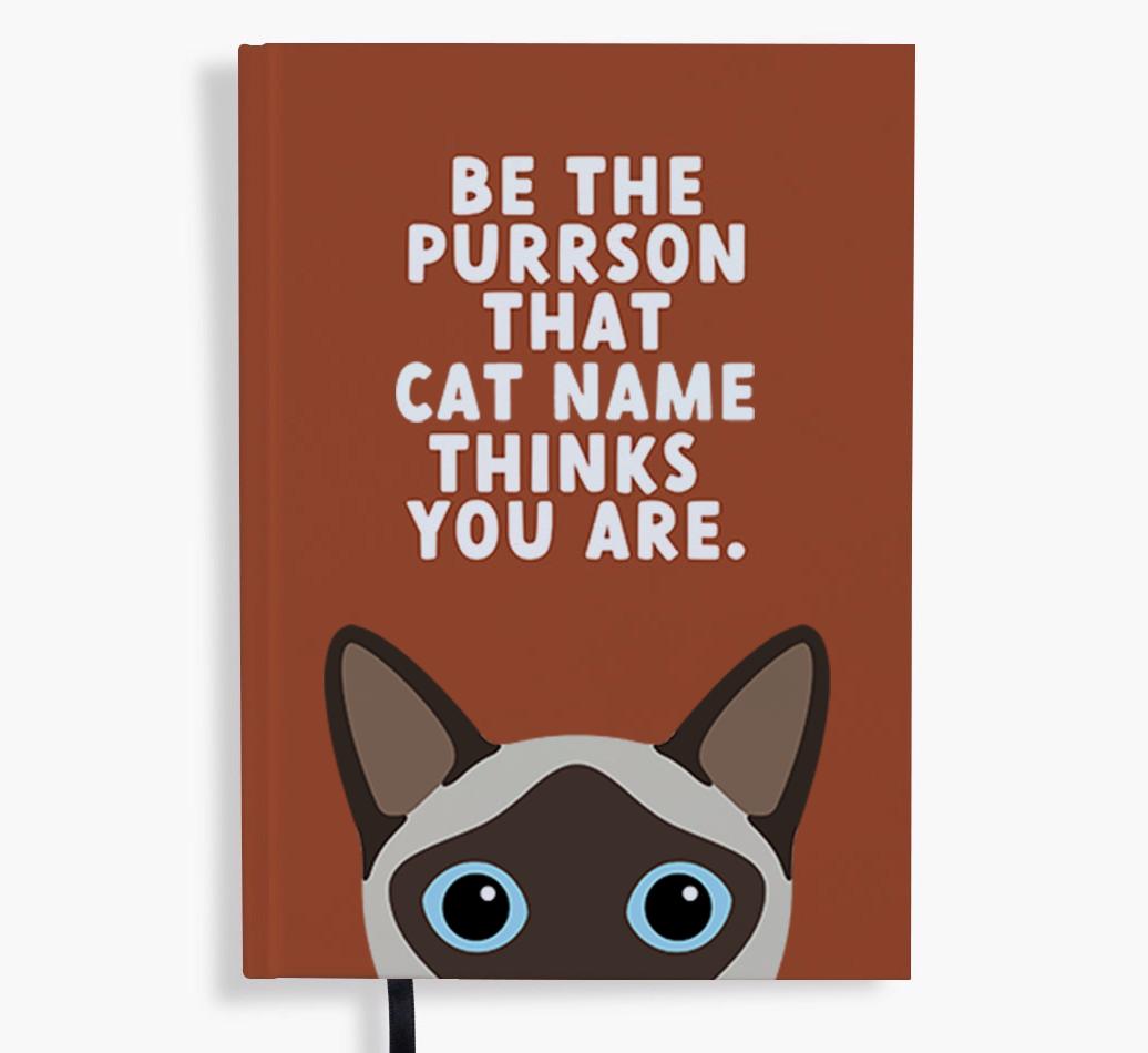 Be The Purrson: Personalized {breedFullName} Notebook