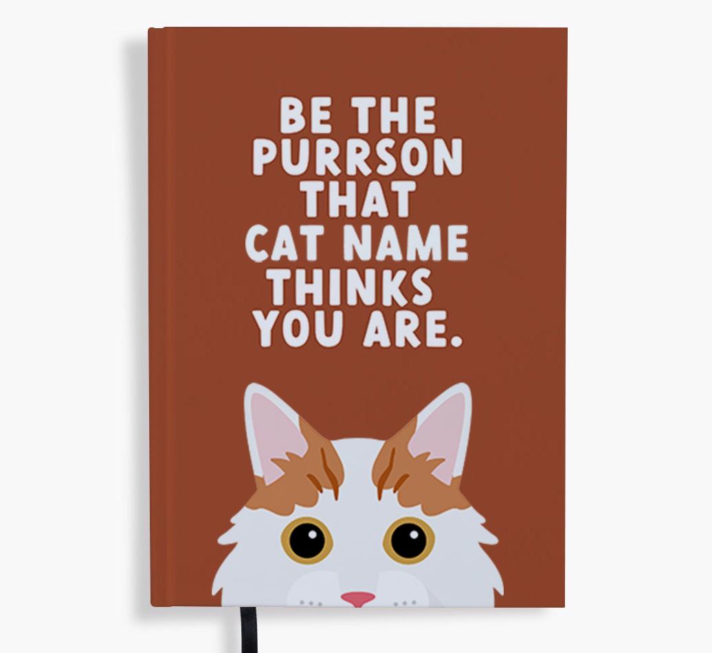 Be The Purrson: Personalized {breedFullName} Notebook