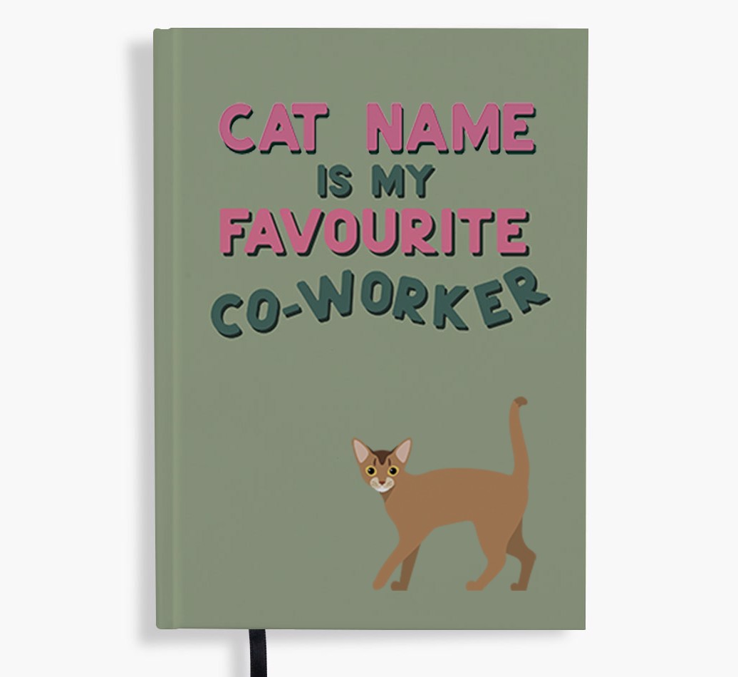 Favourite Co-Worker: Personalised {breedFullName} Notebook