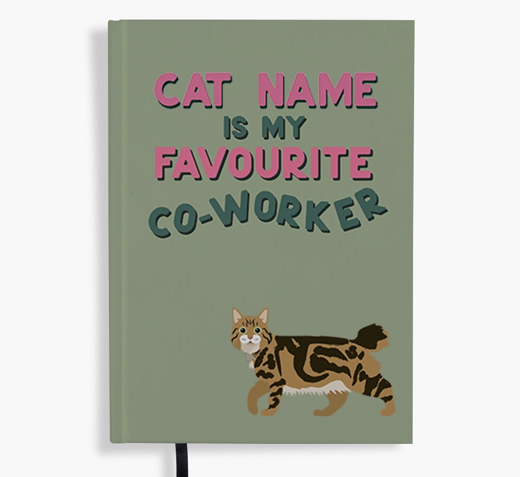 Favourite Co-Worker: Personalised {breedFullName} Notebook