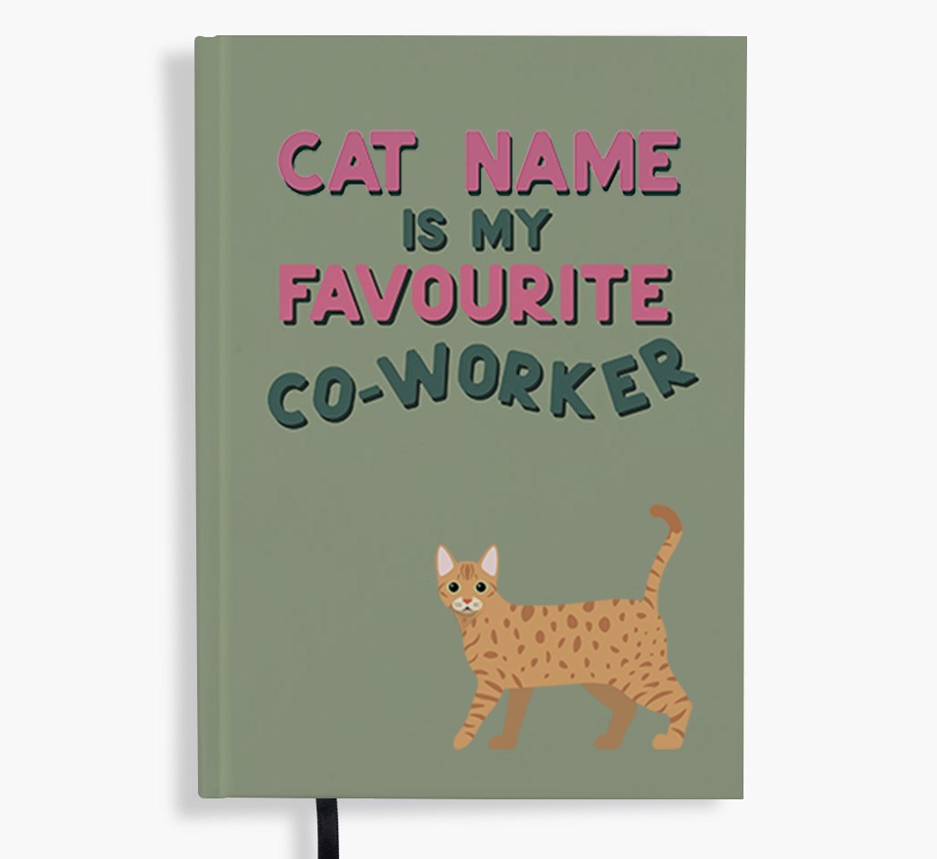 Favourite Co-Worker: Personalised {breedFullName} Notebook