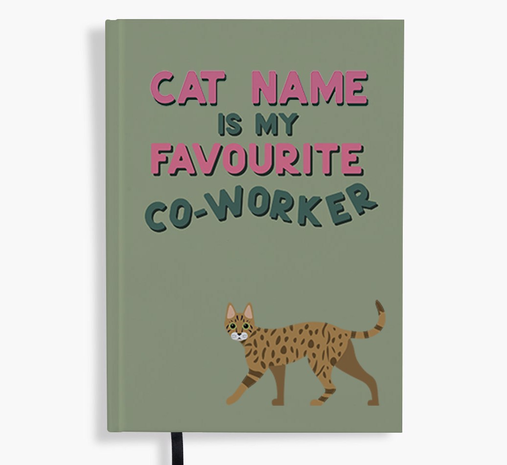Favourite Co-Worker: Personalised {breedFullName} Notebook