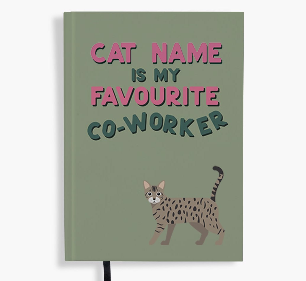 Favourite Co-Worker: Personalised {breedFullName} Notebook