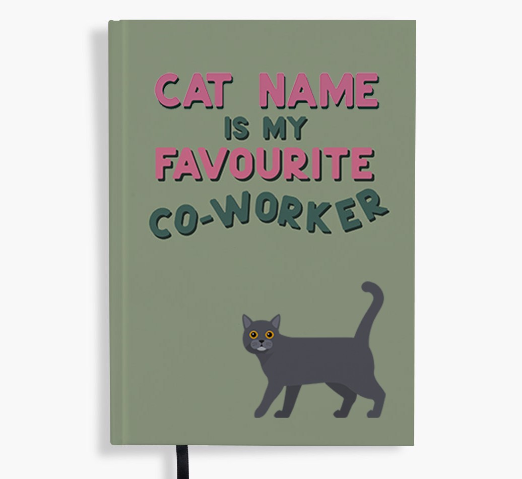 Favourite Co-Worker: Personalised {breedFullName} Notebook