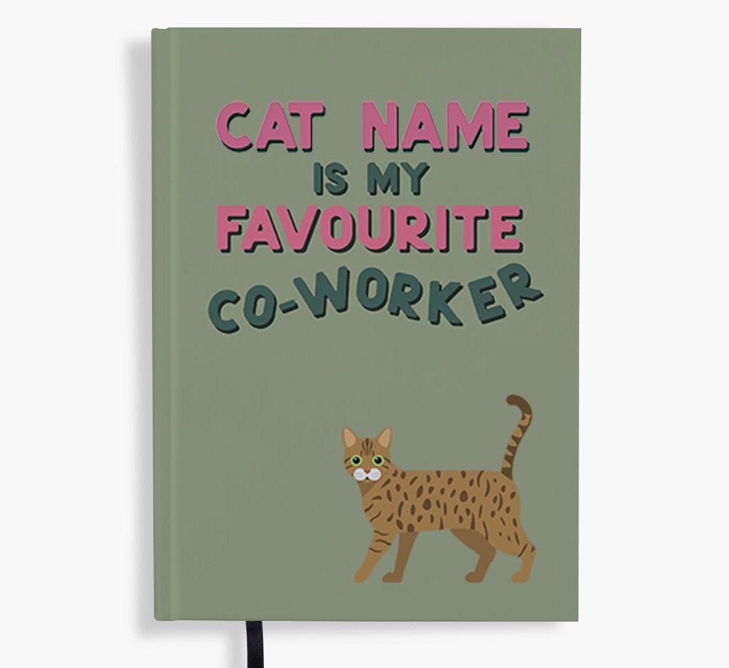Favourite Co-Worker: Personalised {breedFullName} Notebook