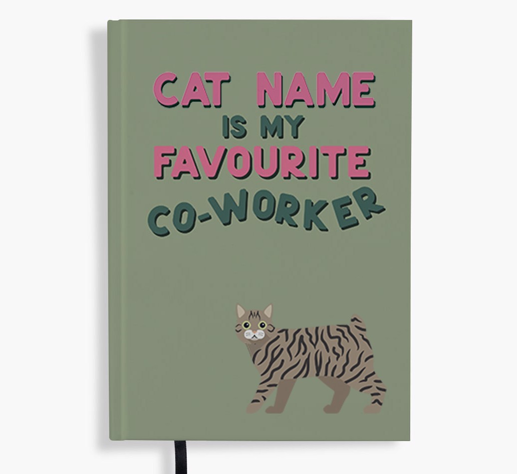 Favourite Co-Worker: Personalised {breedFullName} Notebook