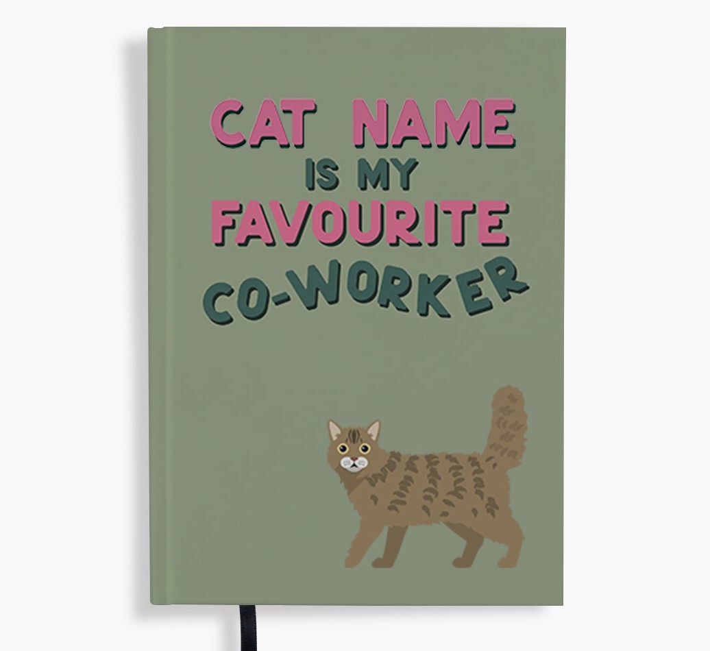 Favourite Co-Worker: Personalised {breedFullName} Notebook
