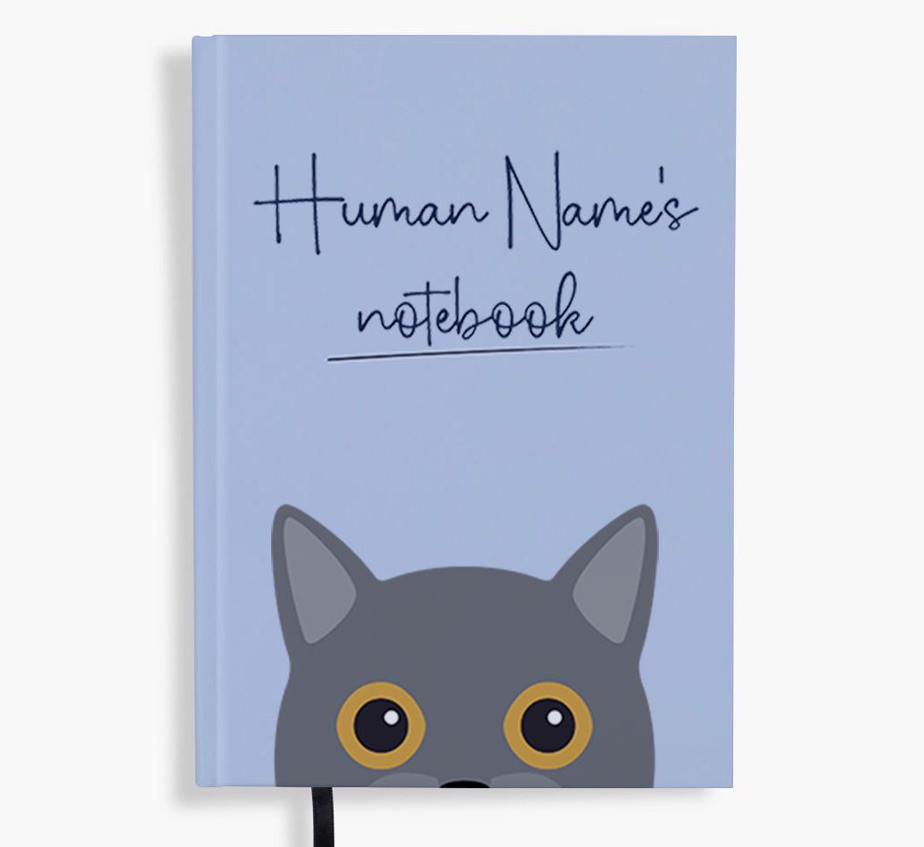 Handwritten: Personalized {breedFullName} Notebook