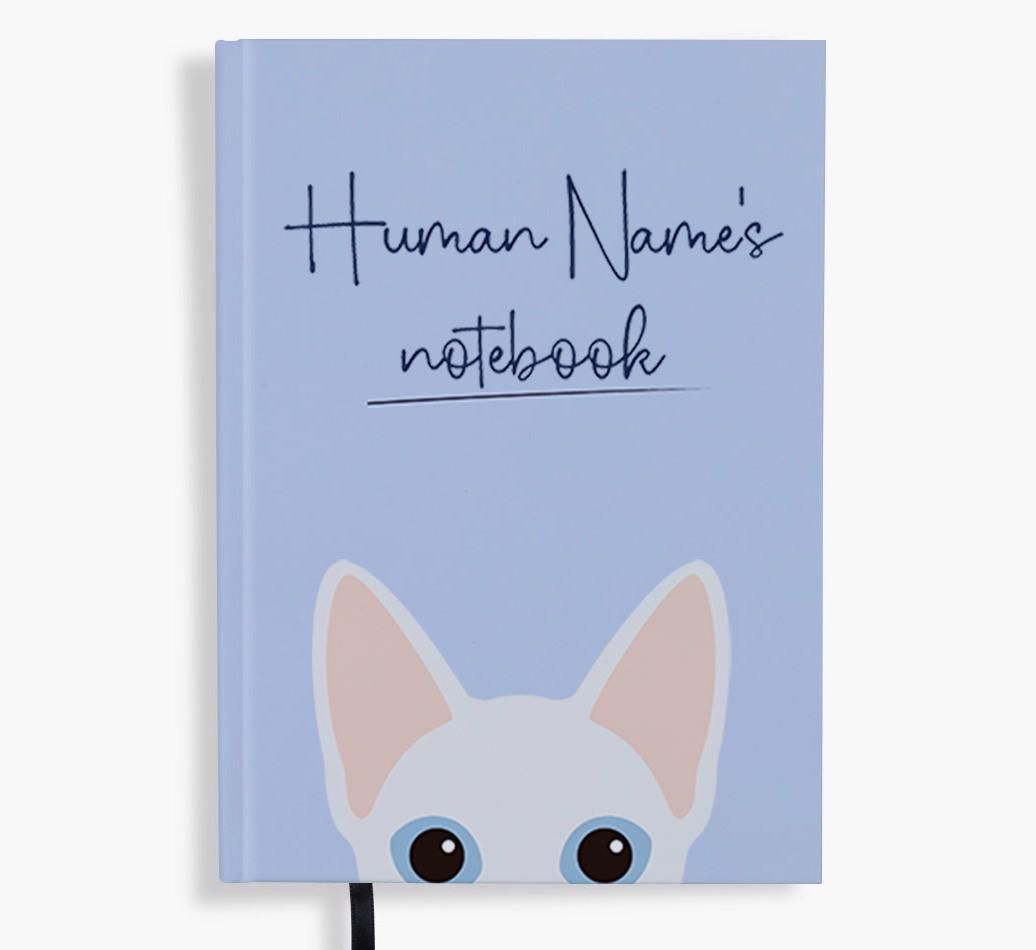 Handwritten: Personalized {breedFullName} Notebook