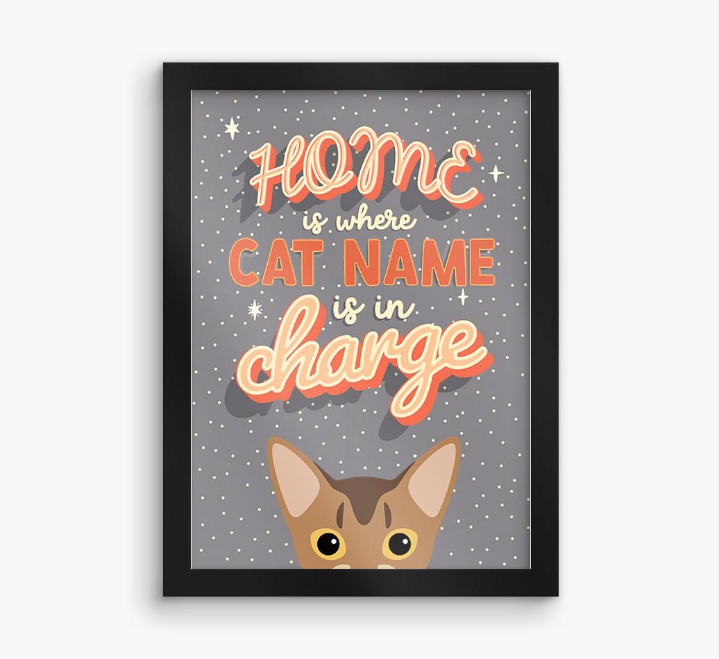 Home Is Where: Personalized {breedCommonName} Framed Print
