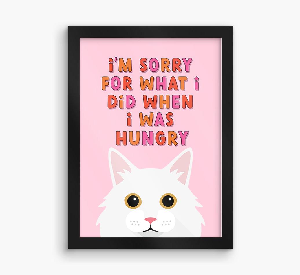 Sorry For What I Did: Personalized {breedCommonName} Framed Print