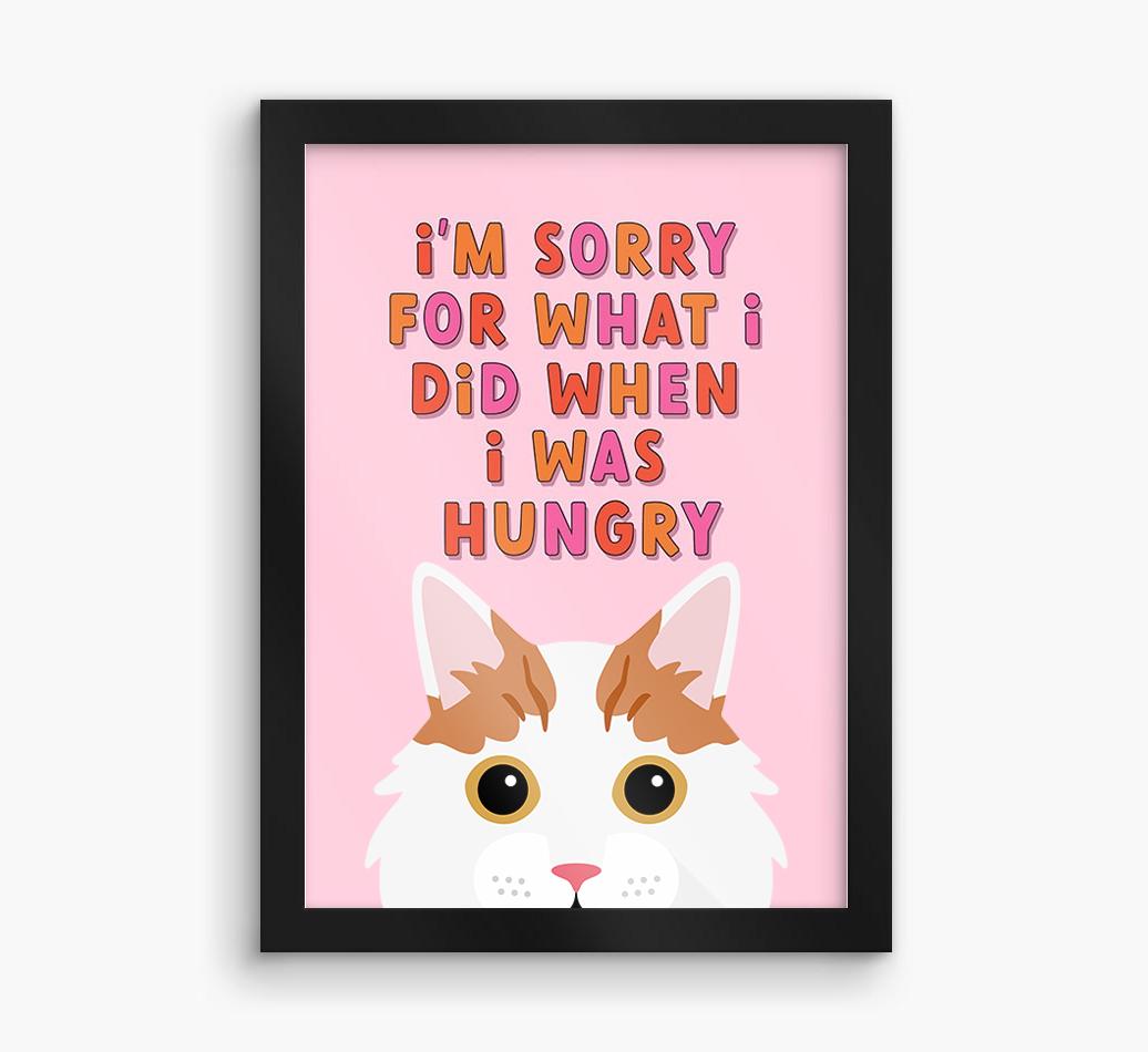 Sorry For What I Did: Personalized {breedCommonName} Framed Print