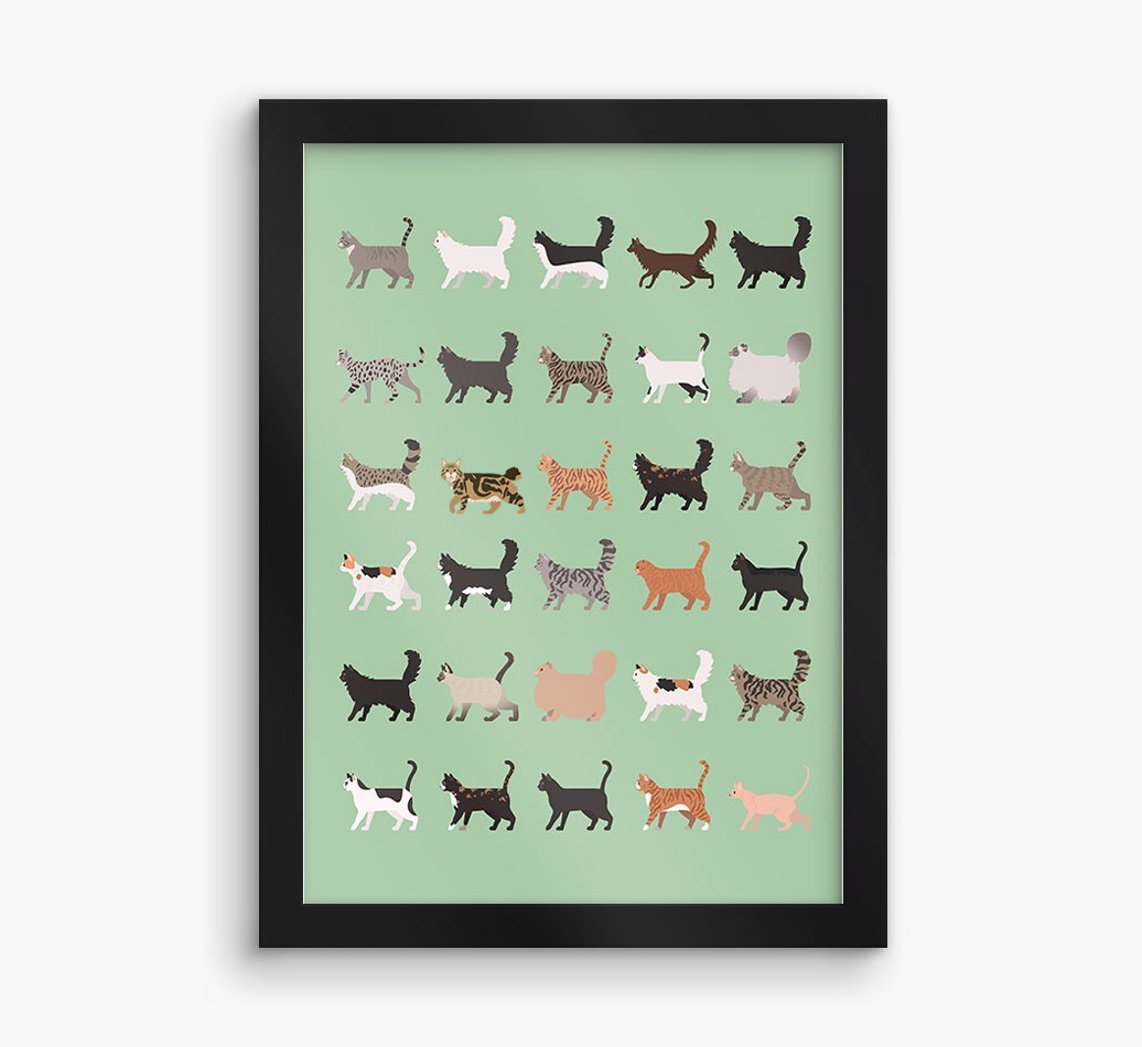A Great Deal Of Cats: Personalised {breedCommonName} Framed Print