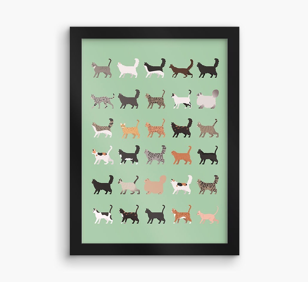 A Great Deal Of Cats: Personalized {breedCommonName} Framed Print