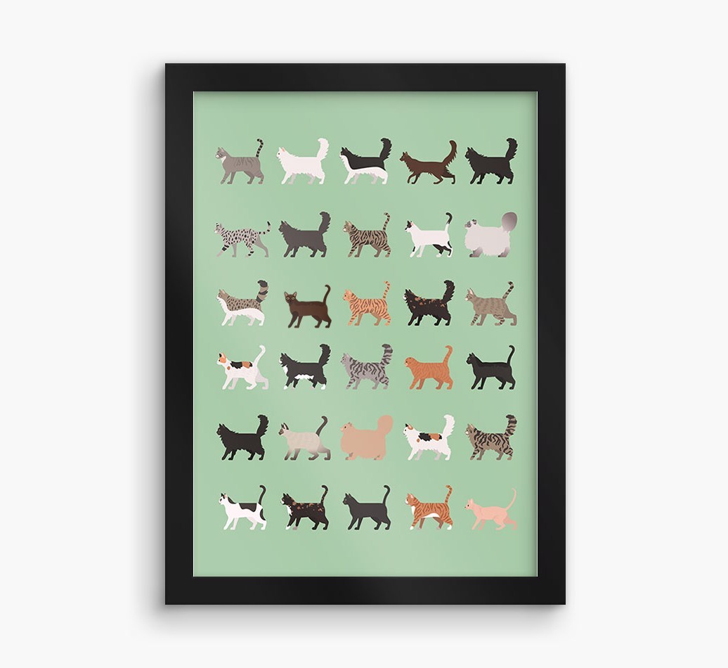A Great Deal Of Cats: Personalised {breedCommonName} Framed Print