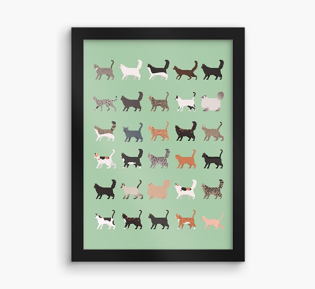 A Great Deal Of Cats: Personalised {breedCommonName} Framed Print