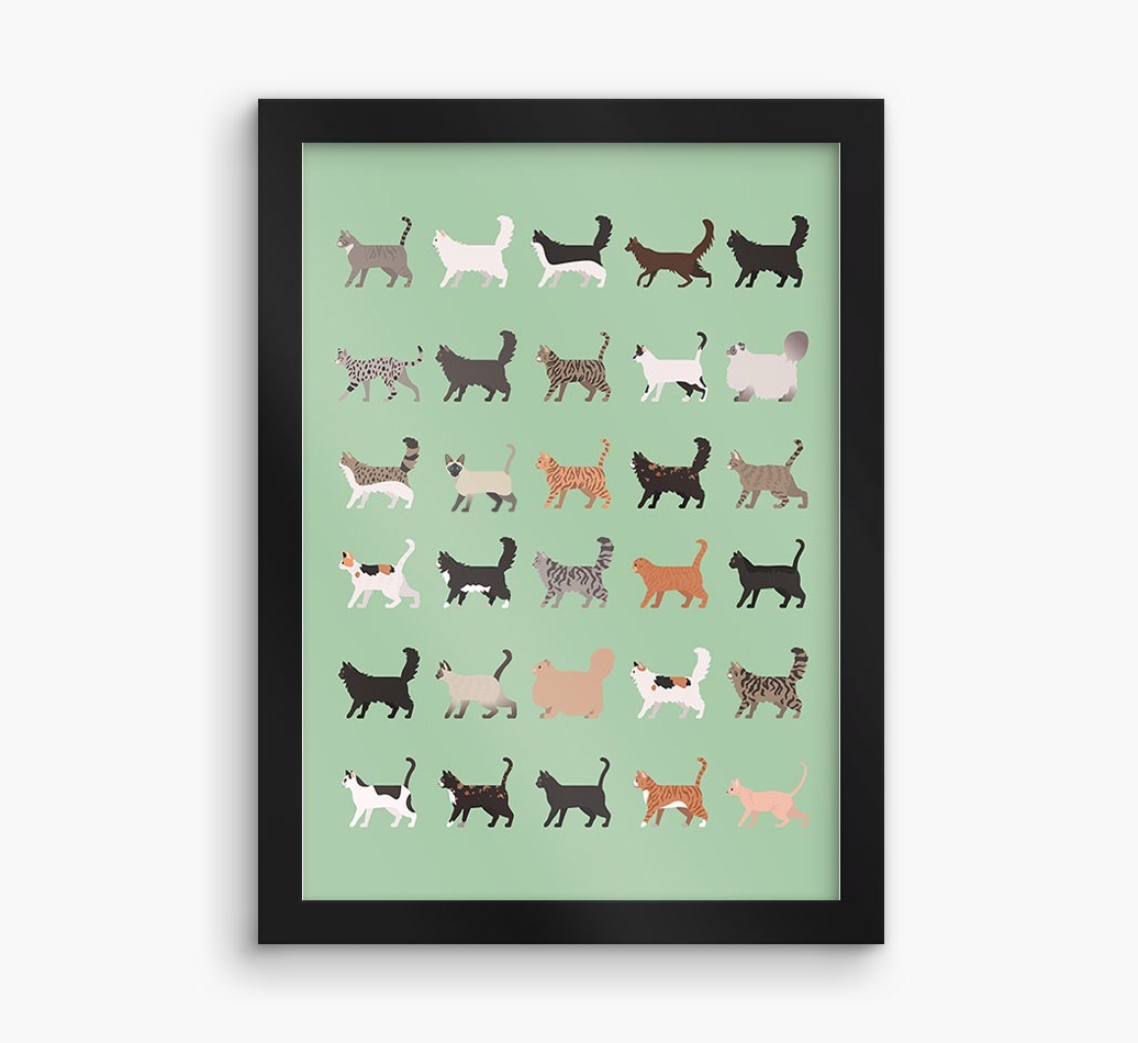 A Great Deal Of Cats: Personalised {breedCommonName} Framed Print