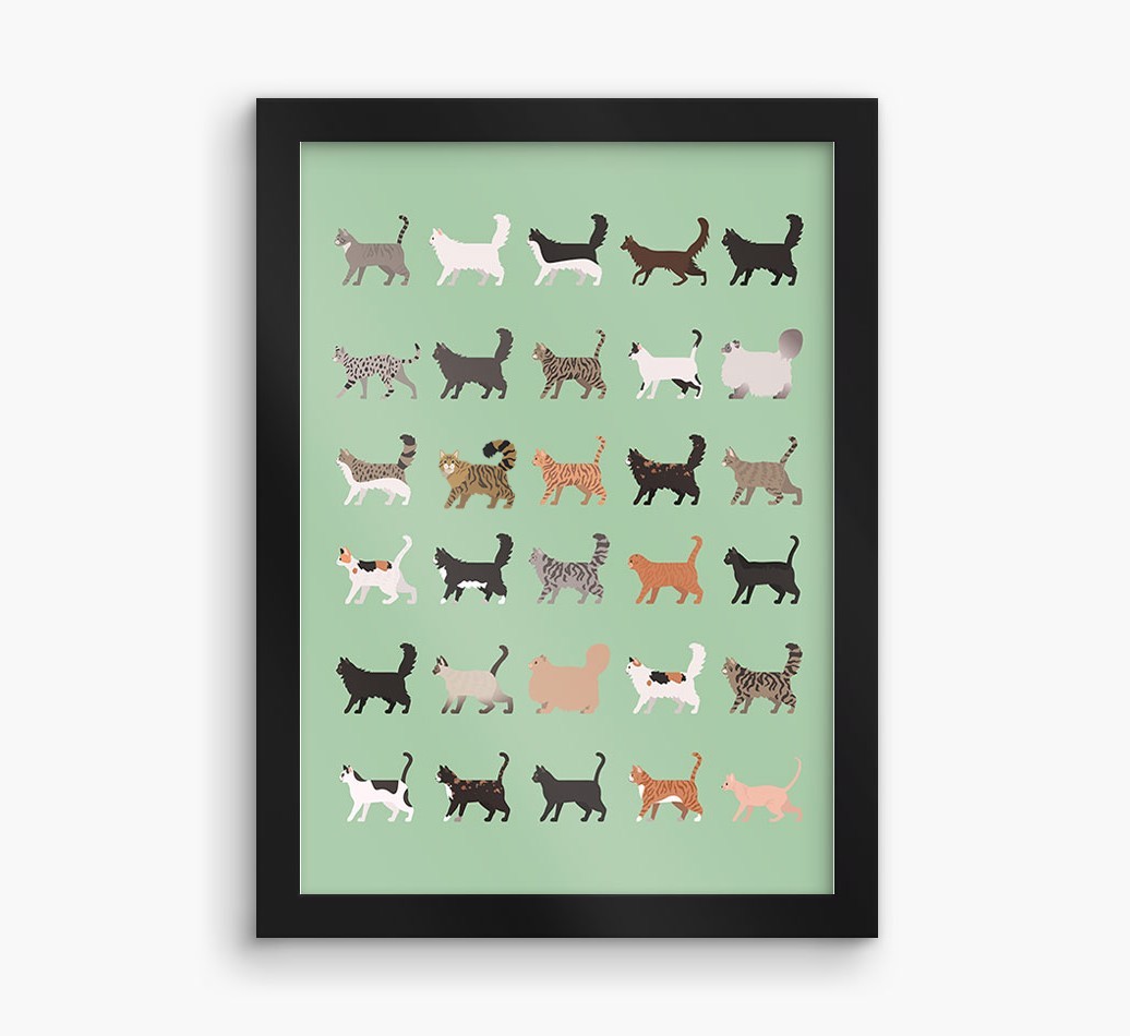 A Great Deal Of Cats: Personalised {breedCommonName} Framed Print