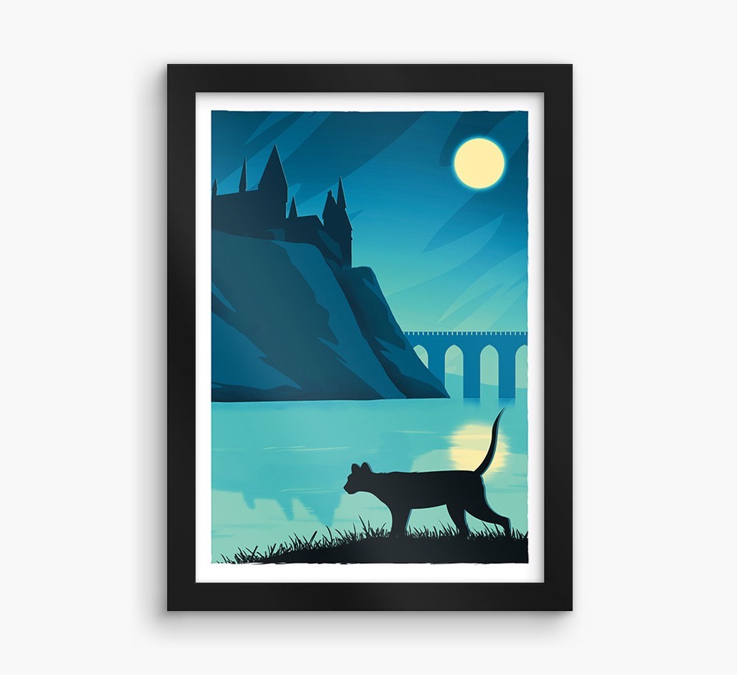 Magical Adventure: Personalised {breedCommonName} Framed Print