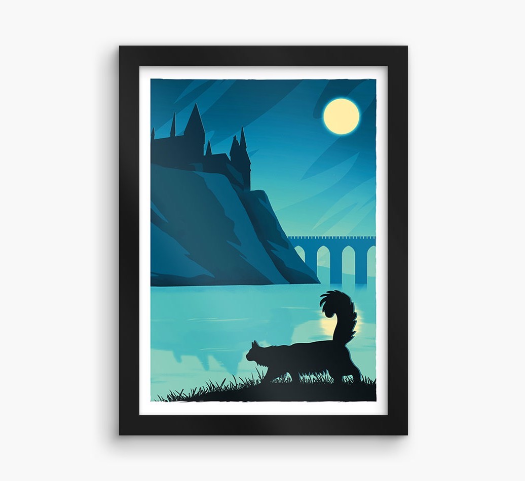 Magical Adventure: Personalised {breedCommonName} Framed Print