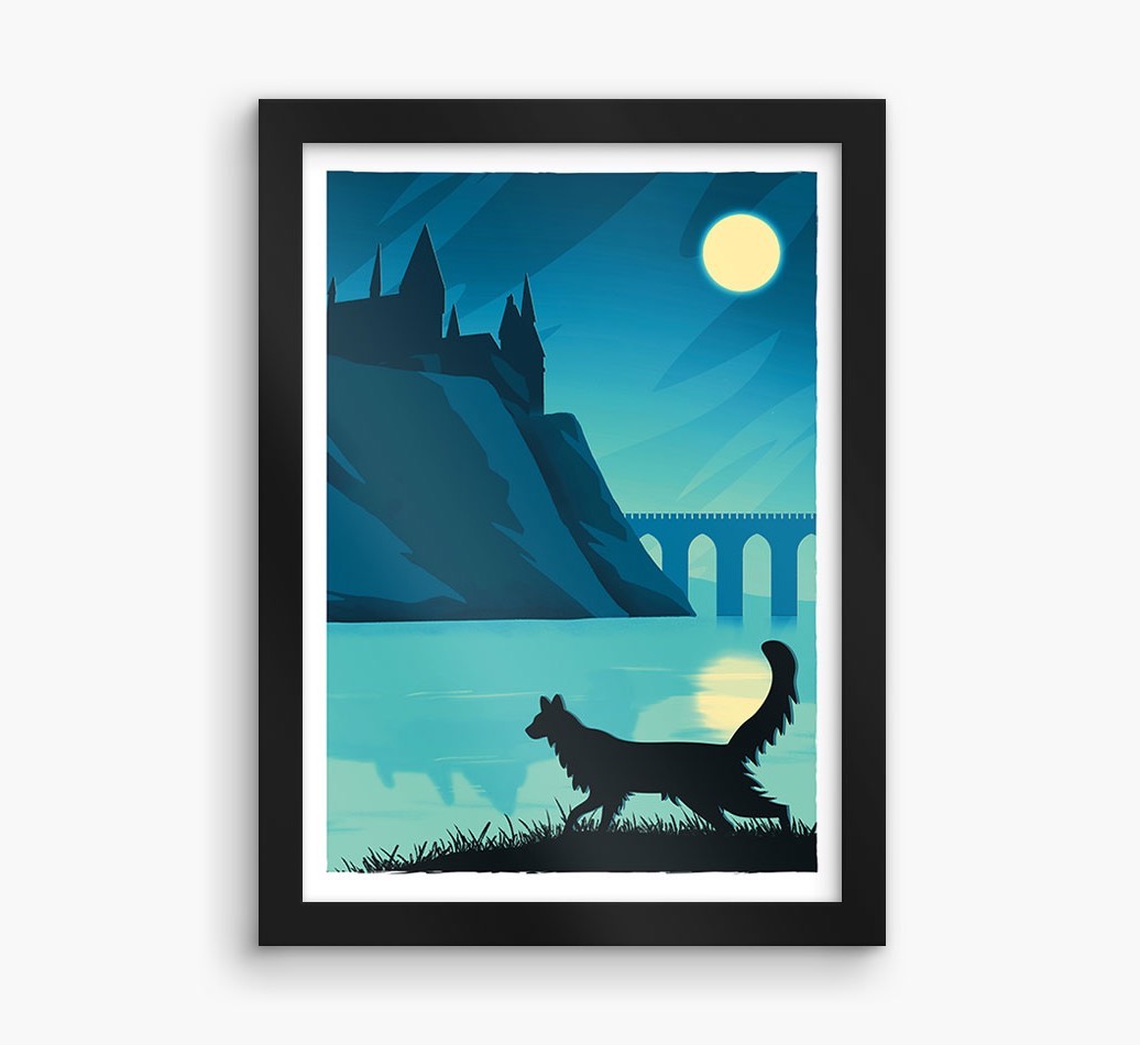 Magical Adventure: Personalised {breedCommonName} Framed Print