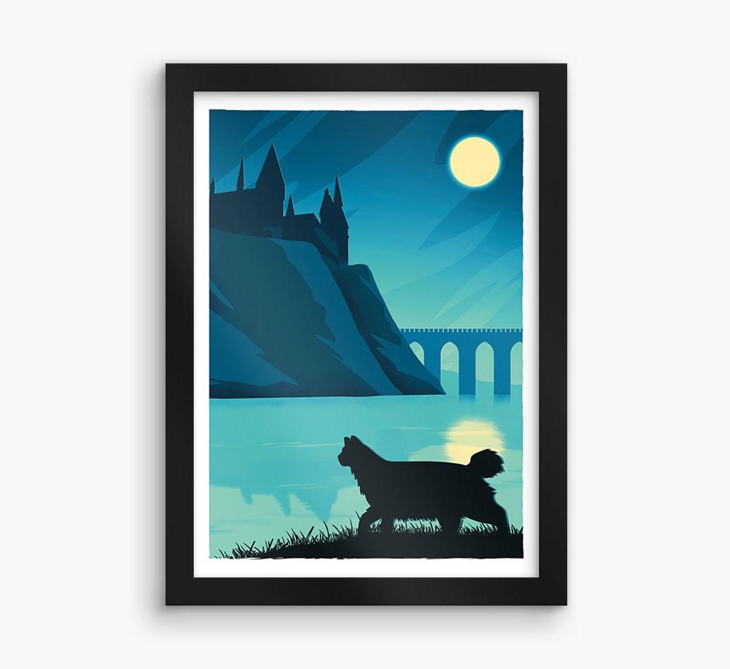 Magical Adventure: Personalized {breedCommonName} Framed Print