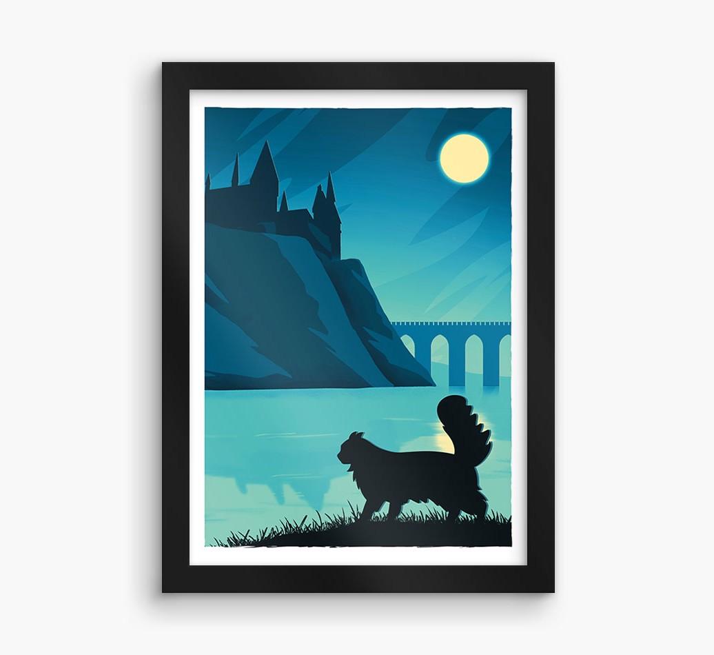 Magical Adventure: Personalized {breedCommonName} Framed Print