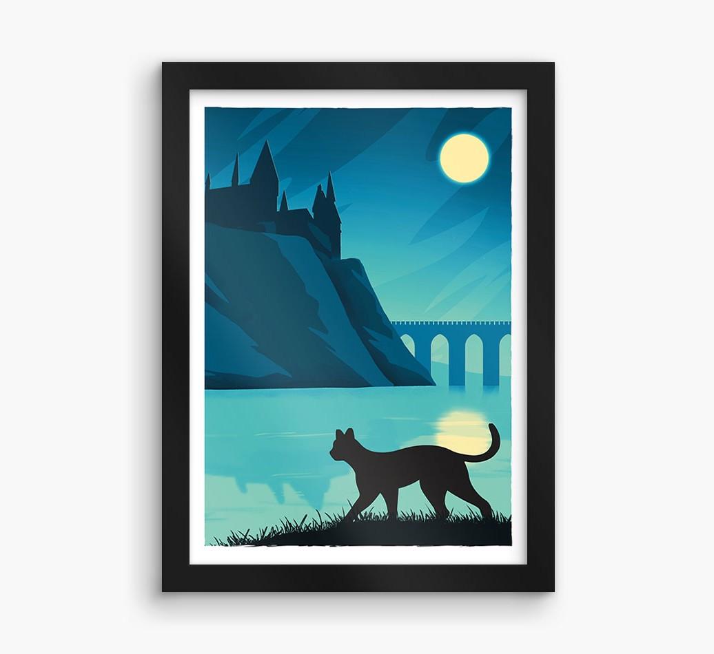 Magical Adventure: Personalized {breedCommonName} Framed Print