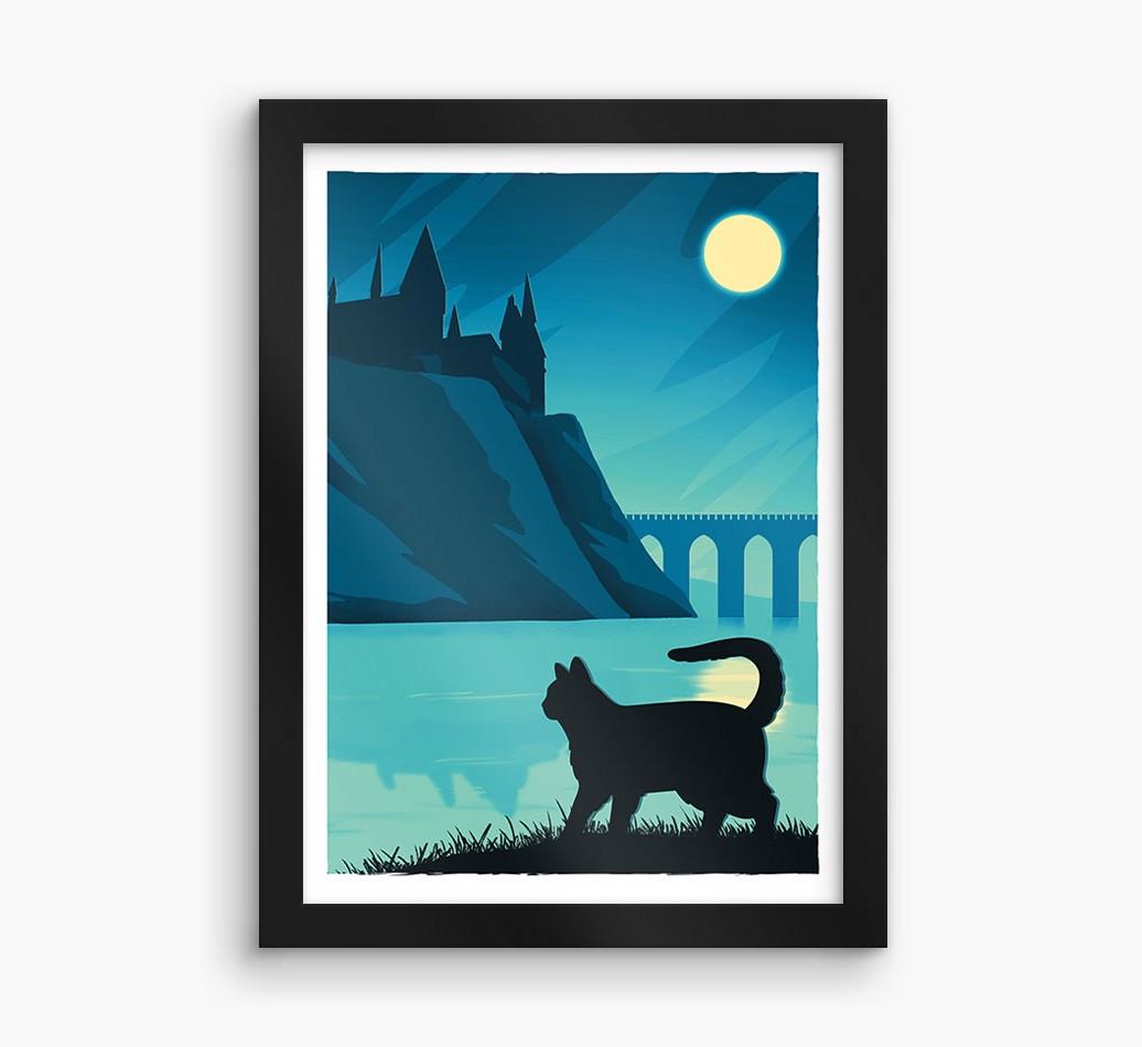 Magical Adventure: Personalized {breedCommonName} Framed Print