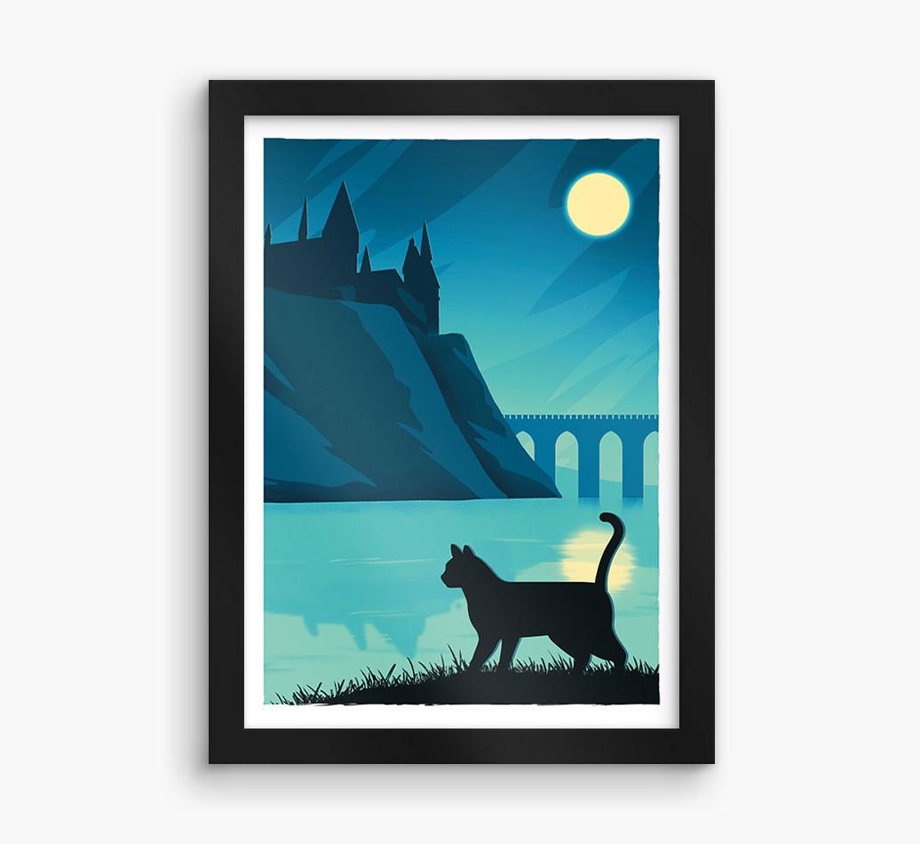 Magical Adventure: Personalized {breedCommonName} Framed Print