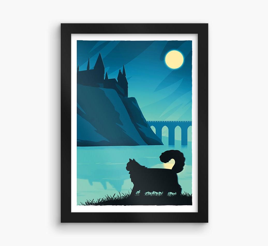 Magical Adventure: Personalized {breedCommonName} Framed Print