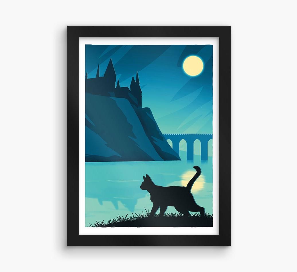Magical Adventure: Personalized {breedCommonName} Framed Print