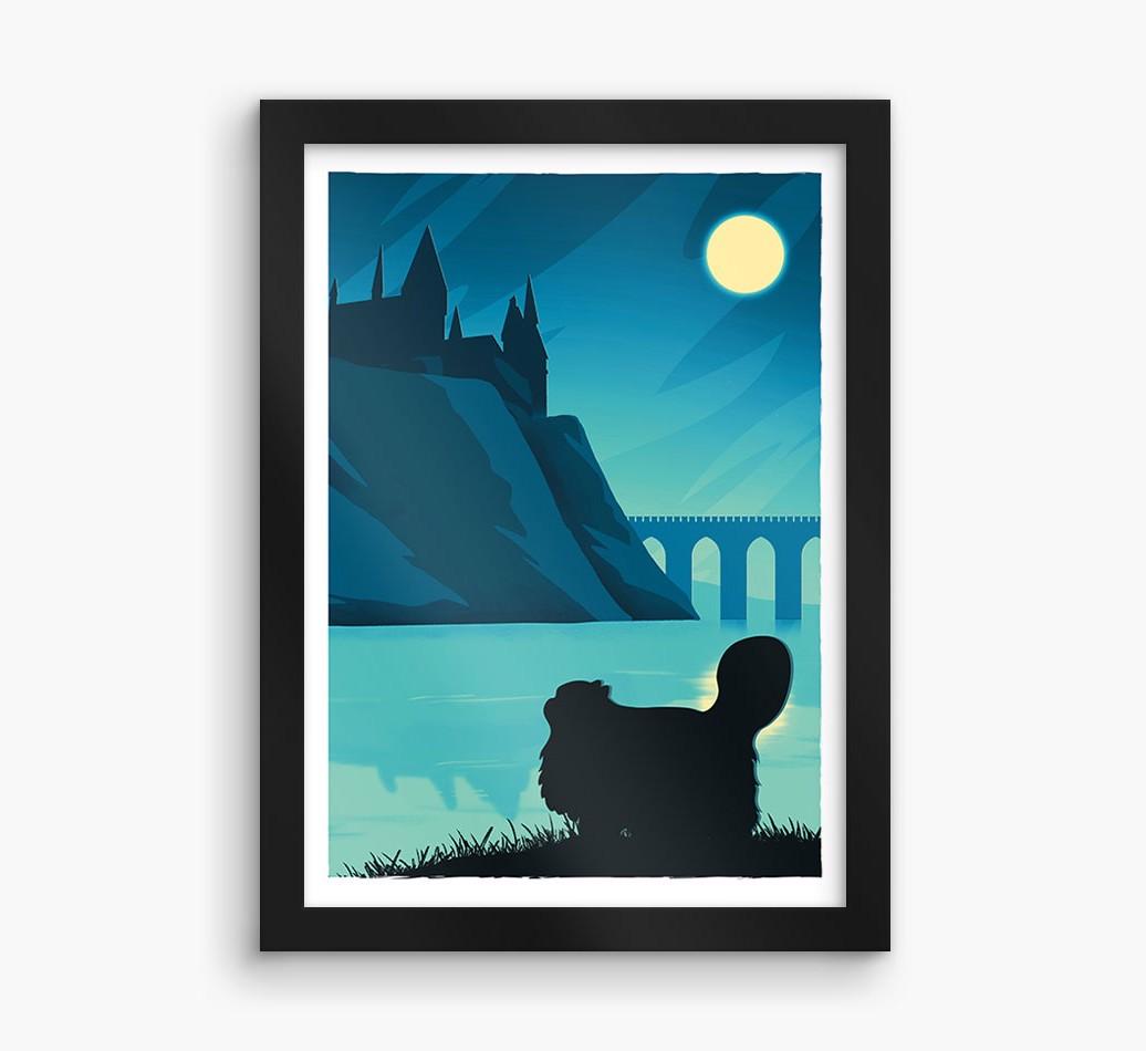 Magical Adventure: Personalized {breedCommonName} Framed Print