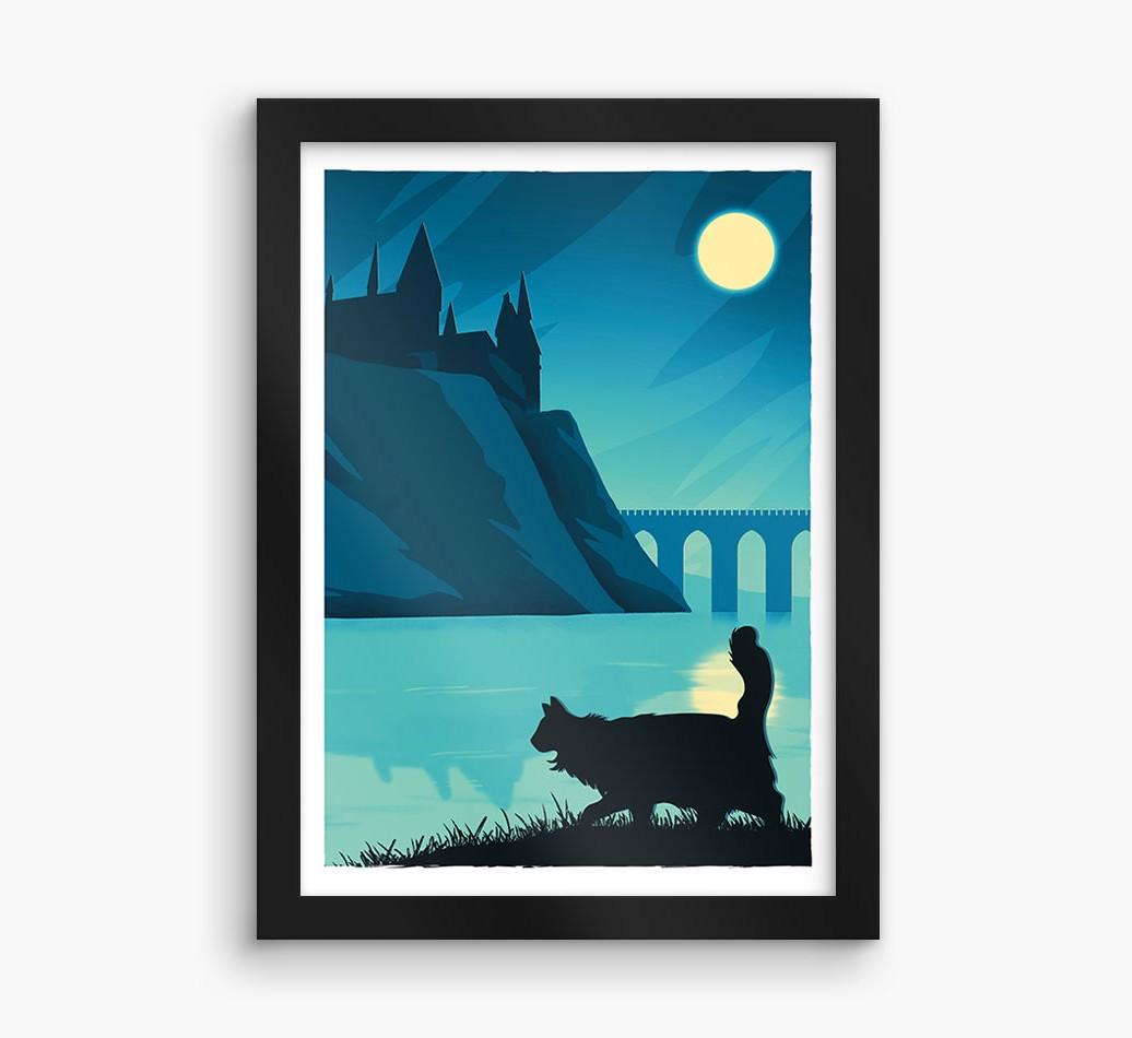 Magical Adventure: Personalized {breedCommonName} Framed Print
